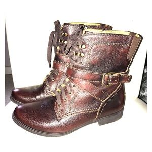 Leather Combat Boots